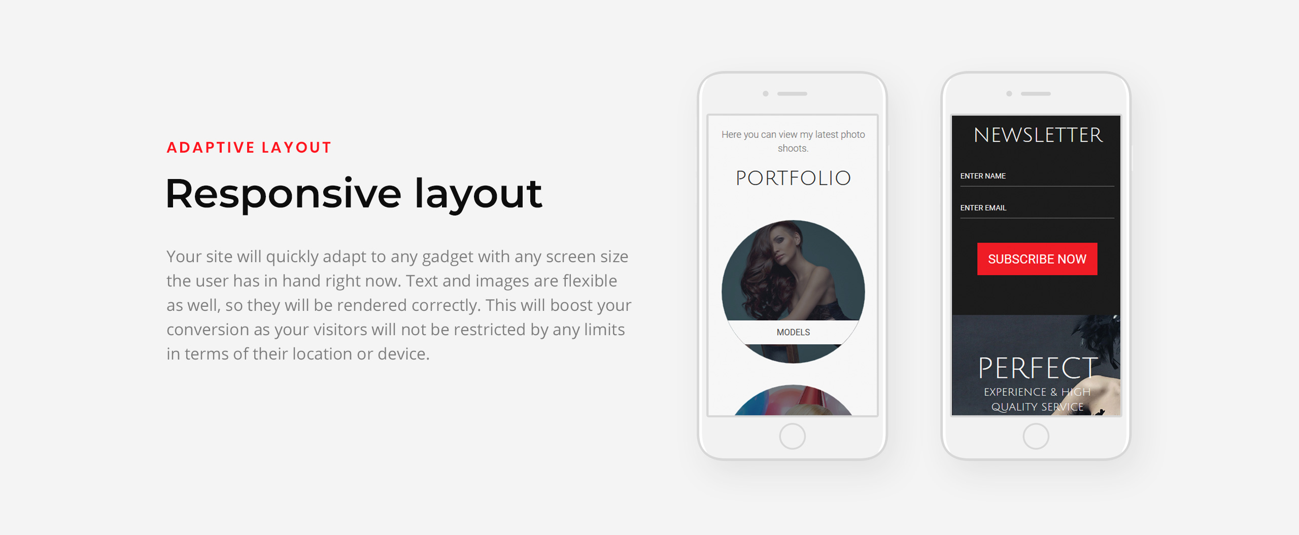портфолио фотографа минимальный шаблон целевой страницы html5