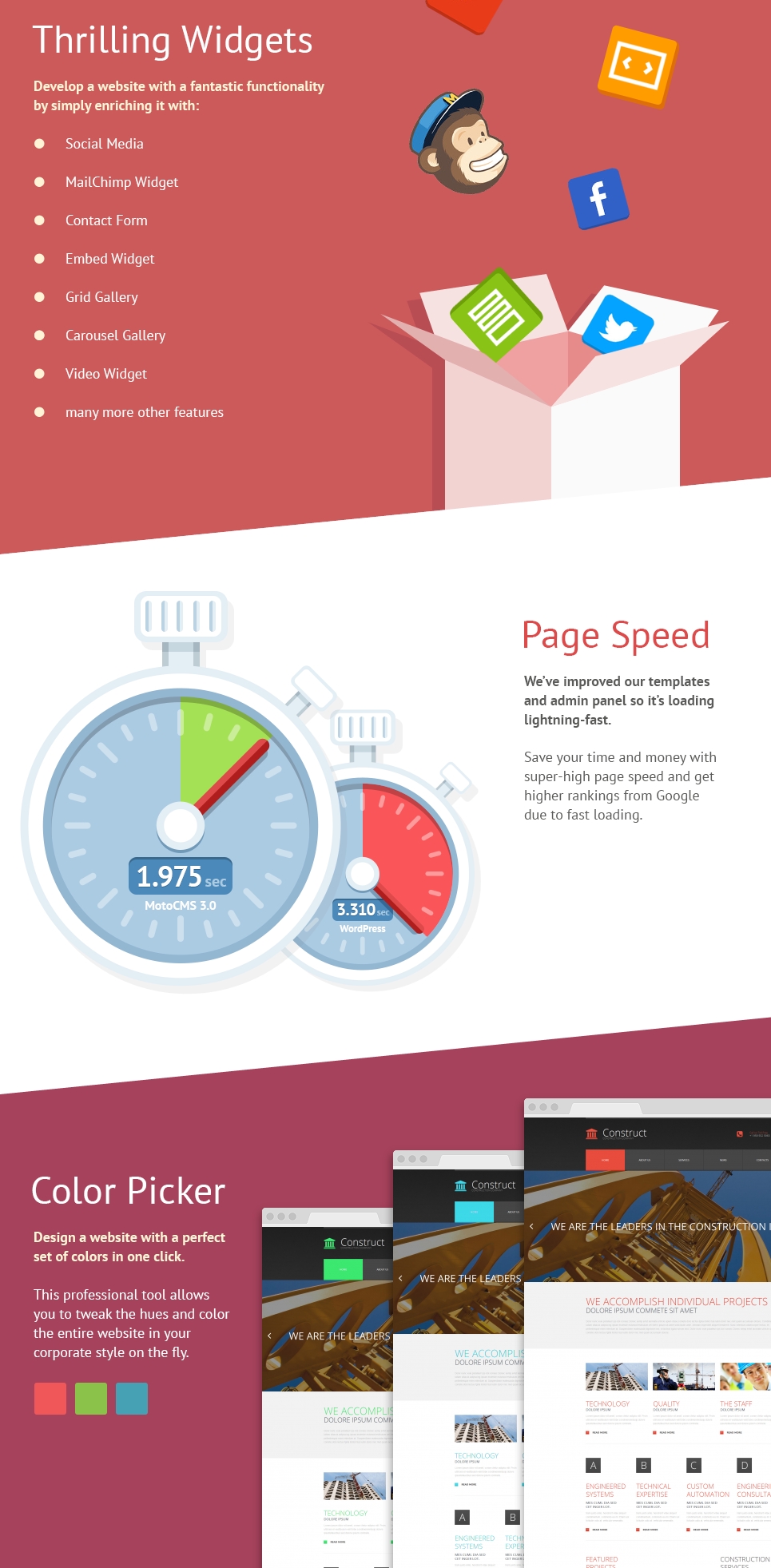 архитектура шаблона moto cms 3