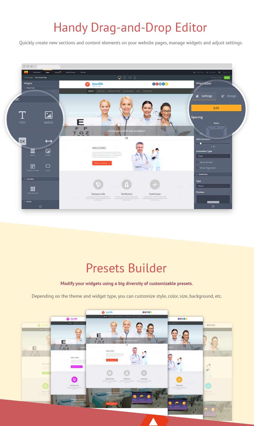 шаблон medical moto cms 3