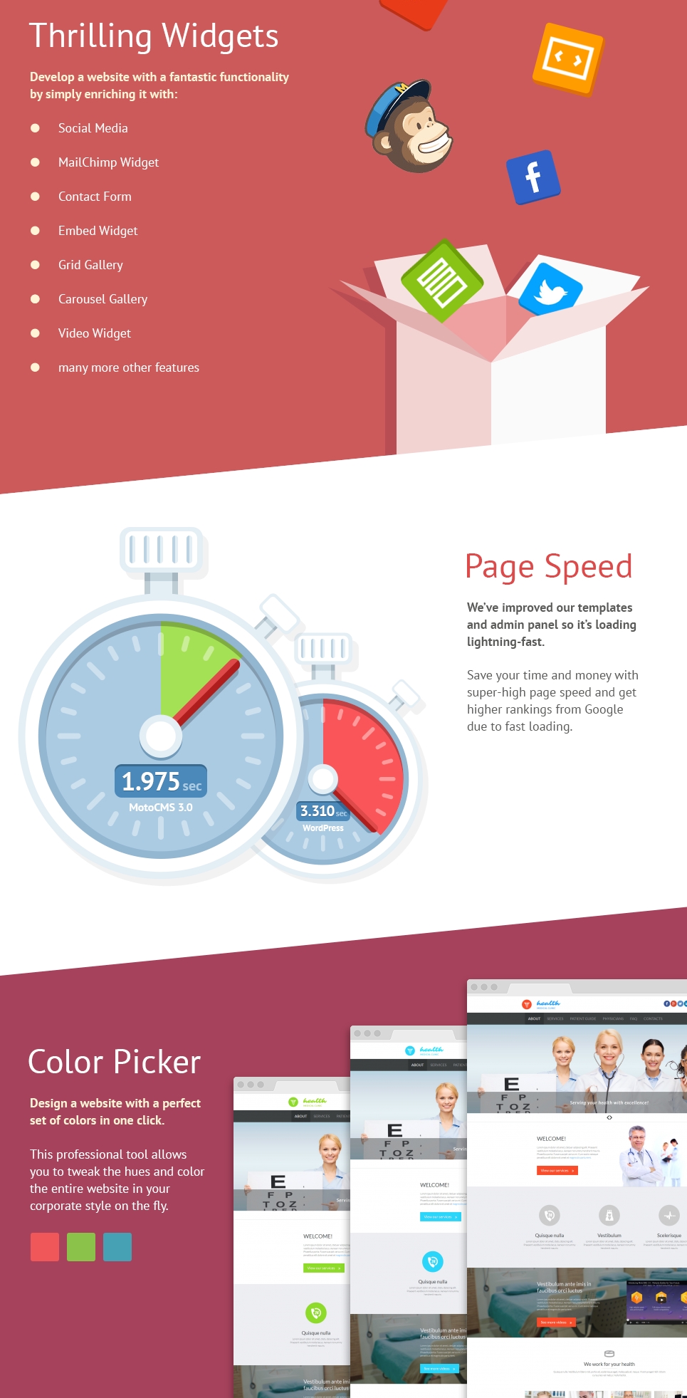 шаблон medical moto cms 3
