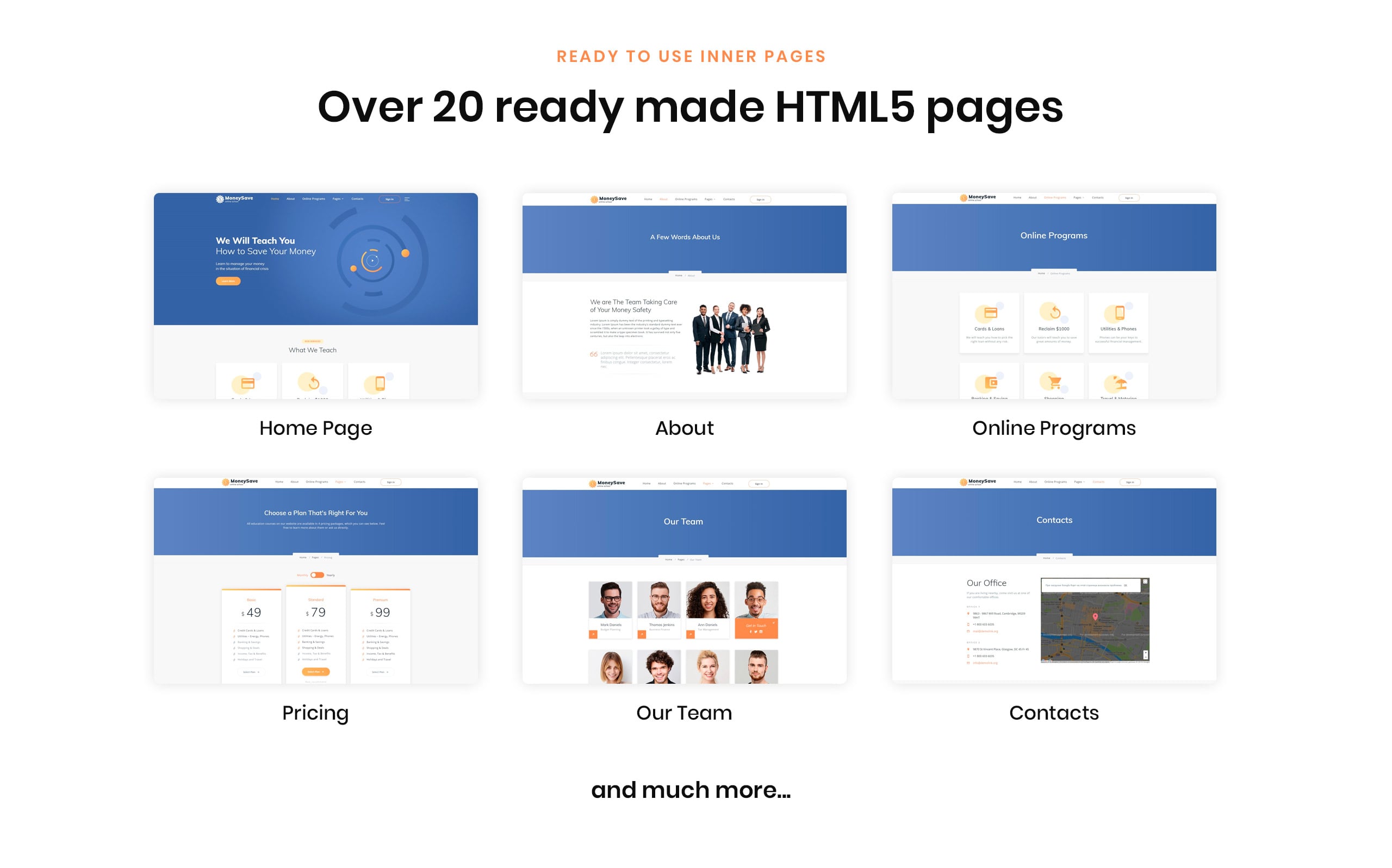 moneysave онлайн школа html5 шаблон сайта
