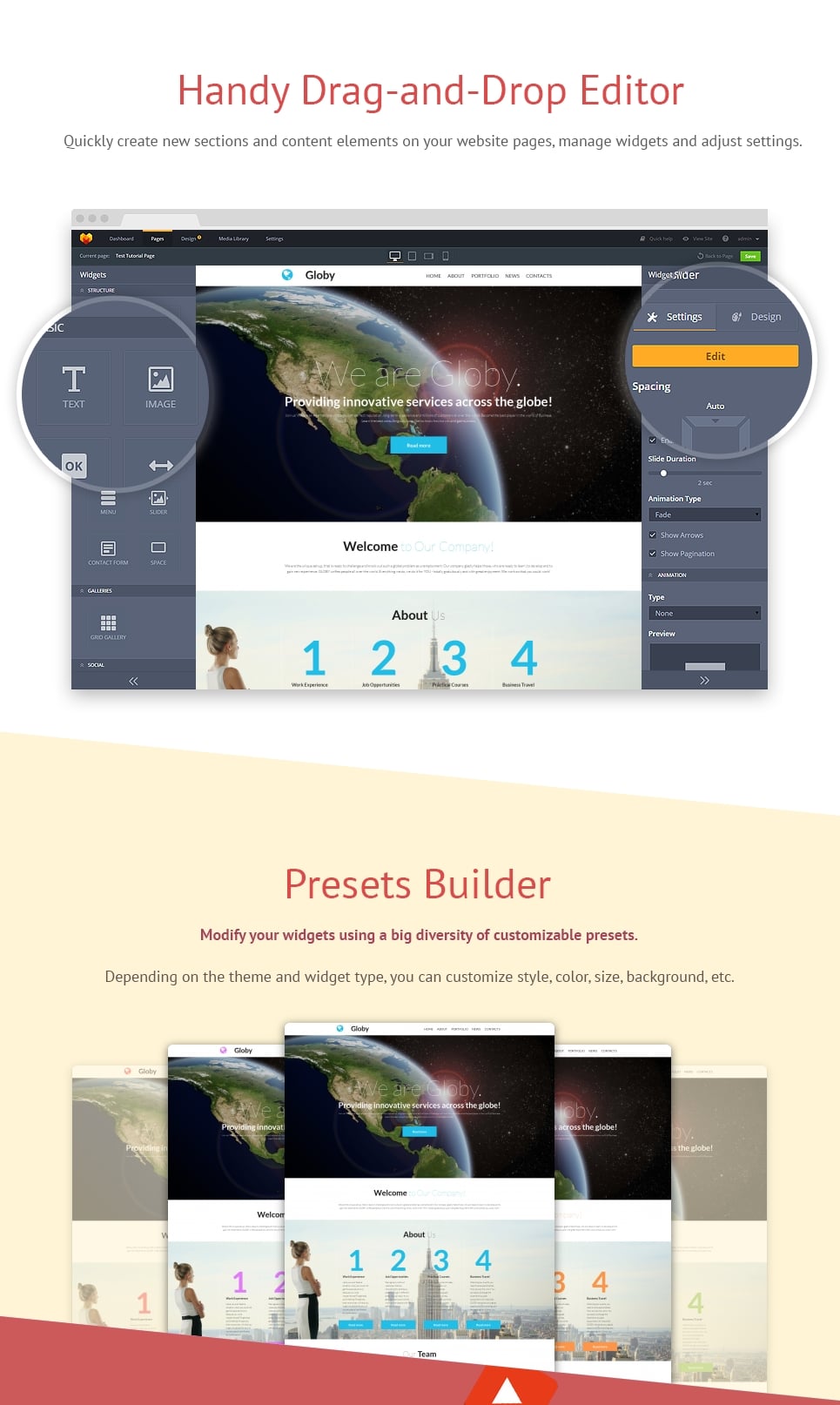 шаблон business &amp; services moto cms 3