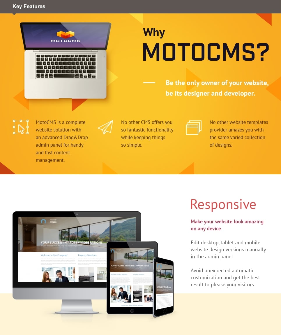 управление недвижимостью moto cms 3 шаблон