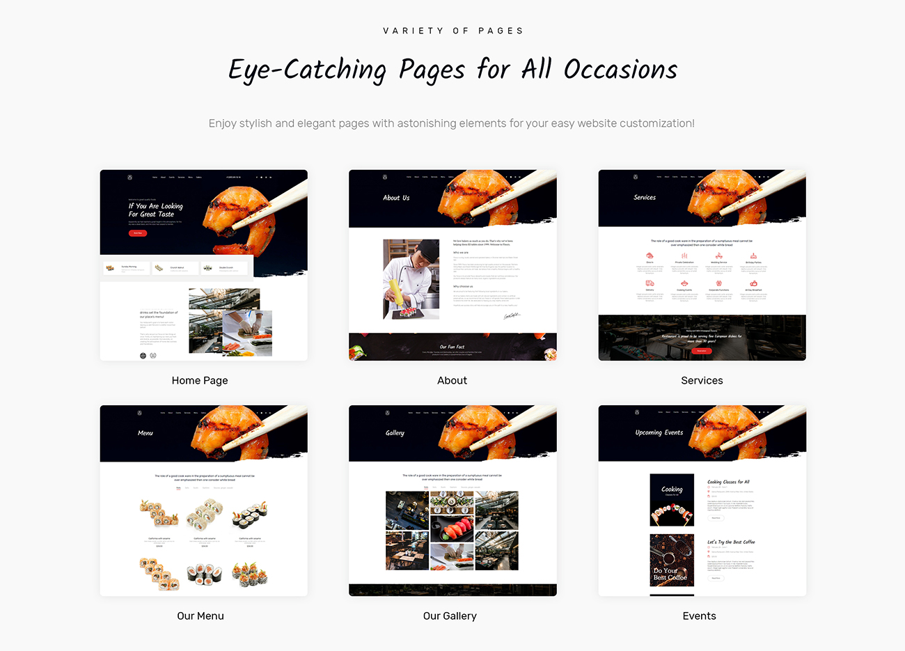 европейская кухня wordpress тема