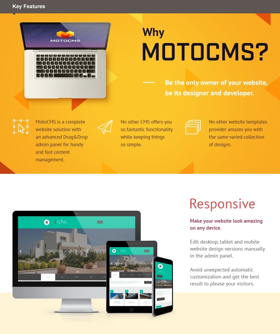 архитектура шаблона moto cms 3