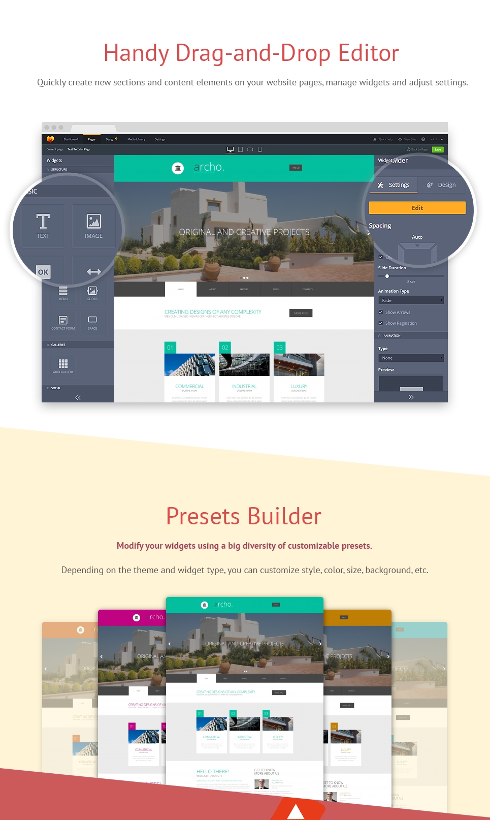 архитектура шаблона moto cms 3