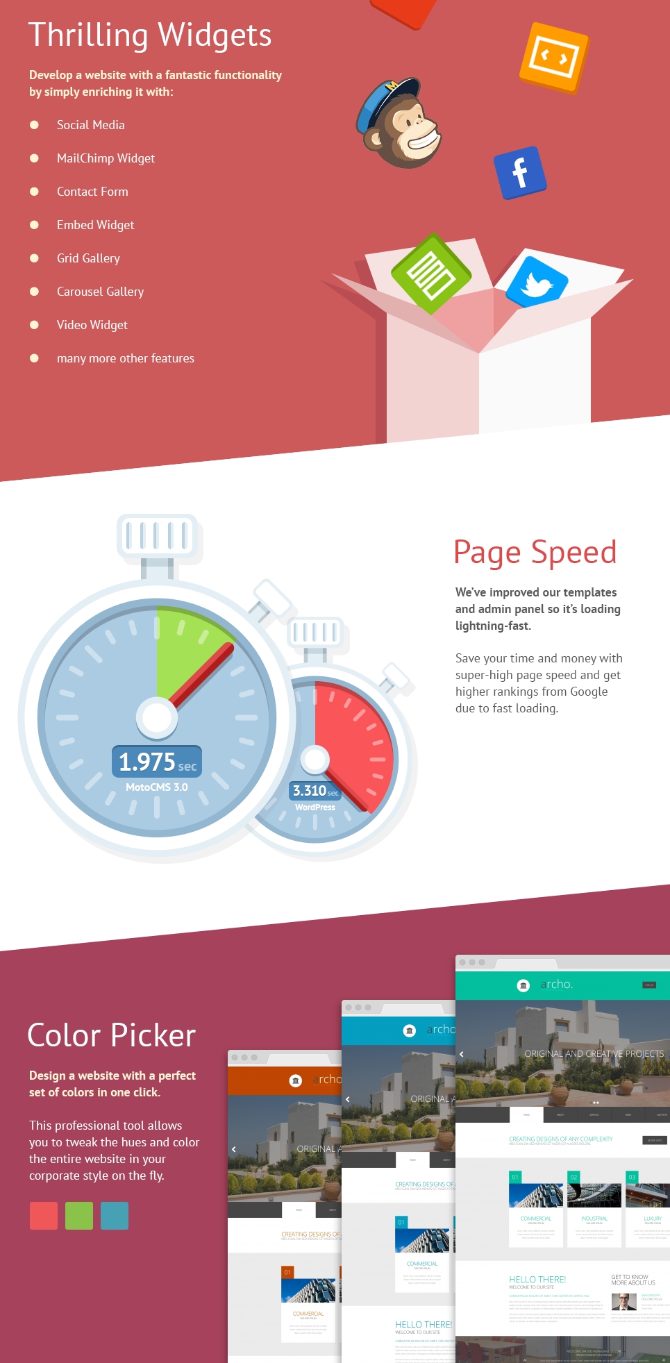 архитектура шаблона moto cms 3
