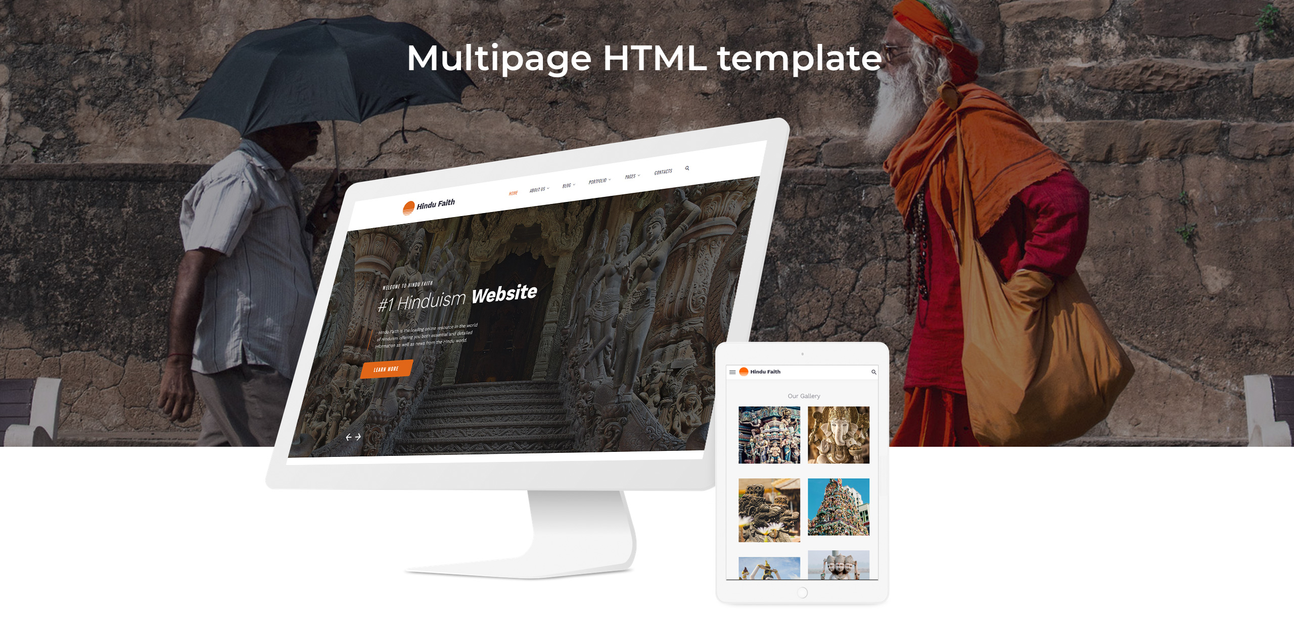 индуизм многостраничный современный html шаблон сайта