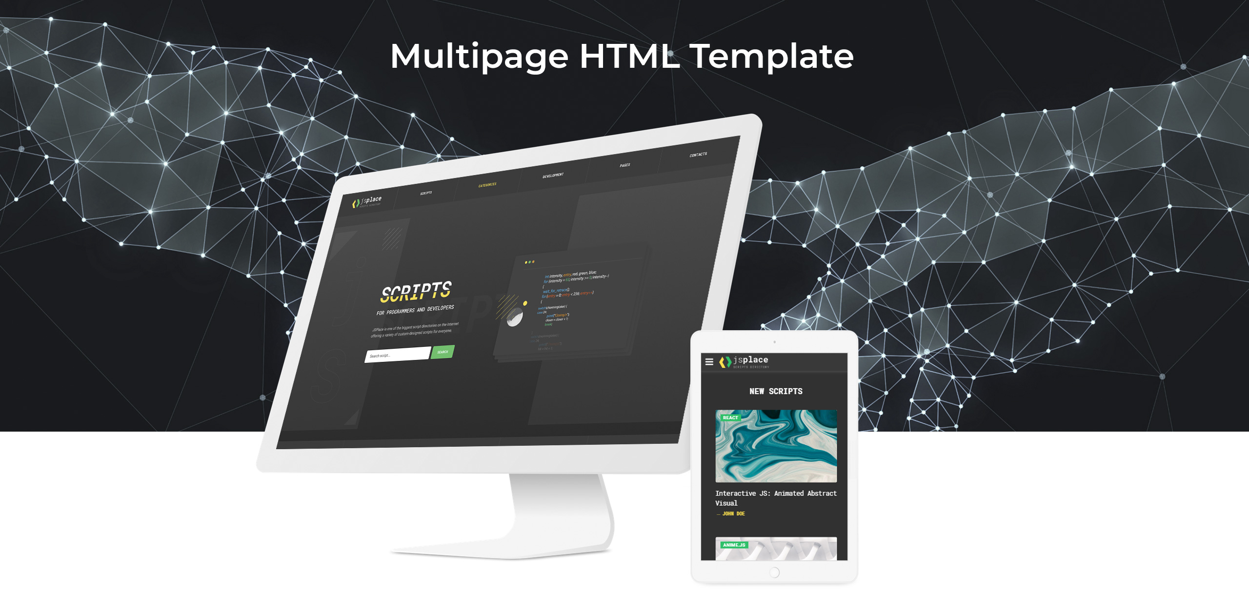 веб-разработка многостраничный креативный html шаблон веб-сайта