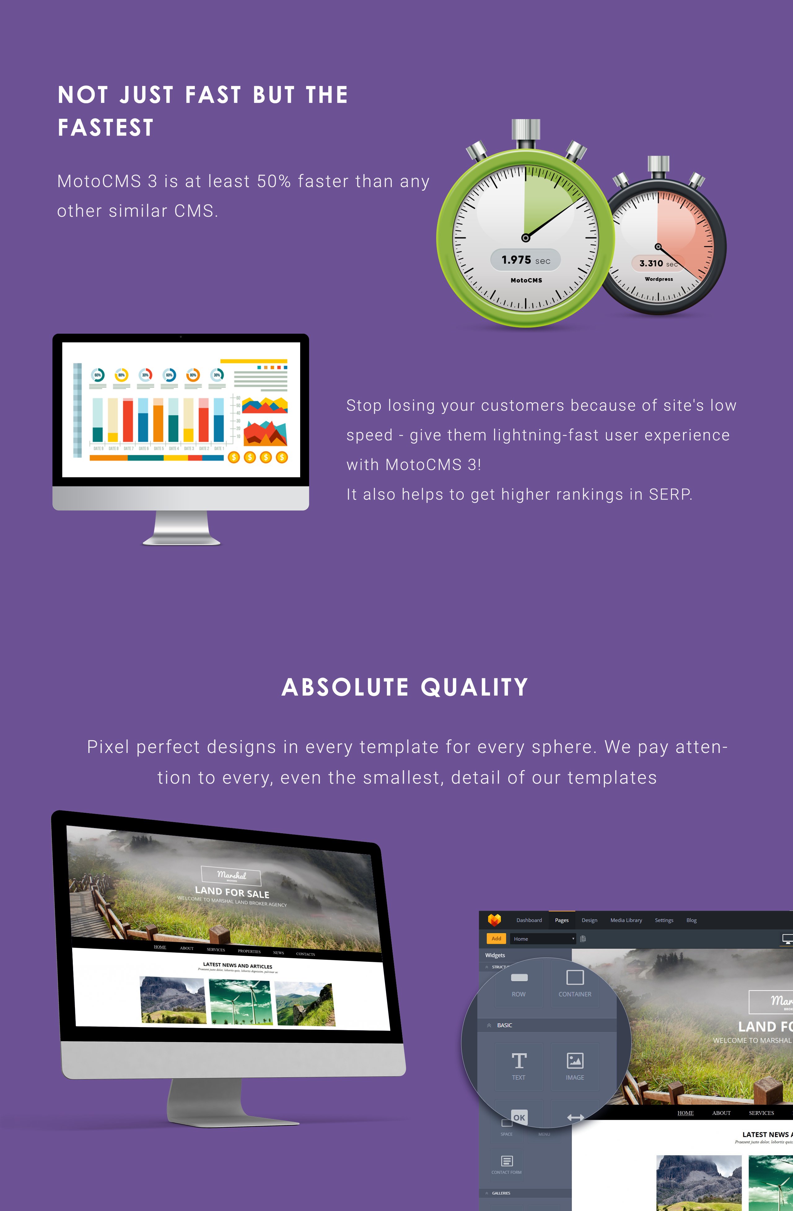 шаблон land brokers moto cms 3