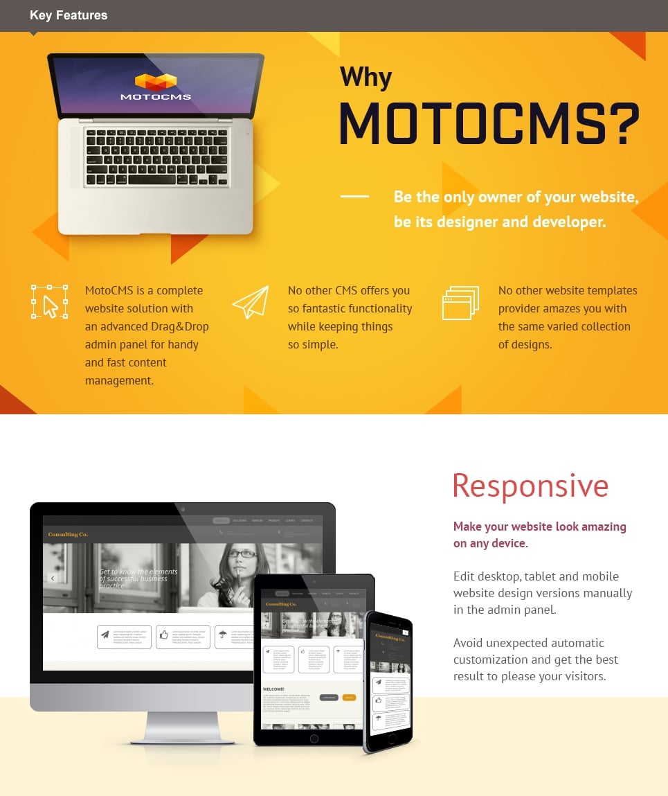 консультационный шаблон moto cms 3