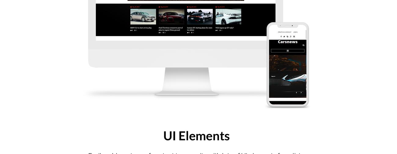 автомобили современный шаблон joomla