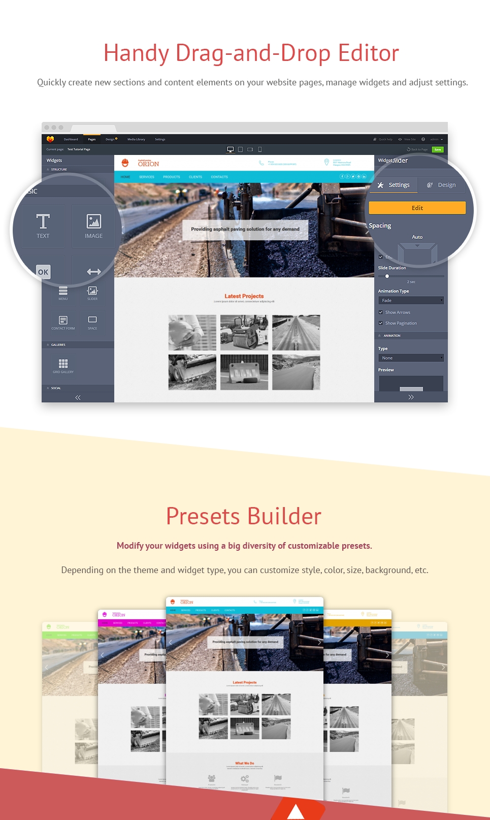 шаблон мощения moto cms 3