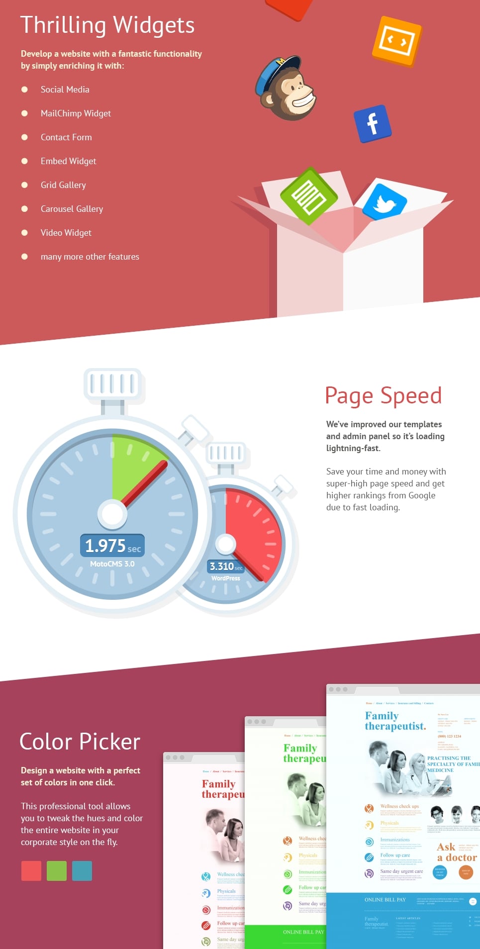 шаблон doctor moto cms 3
