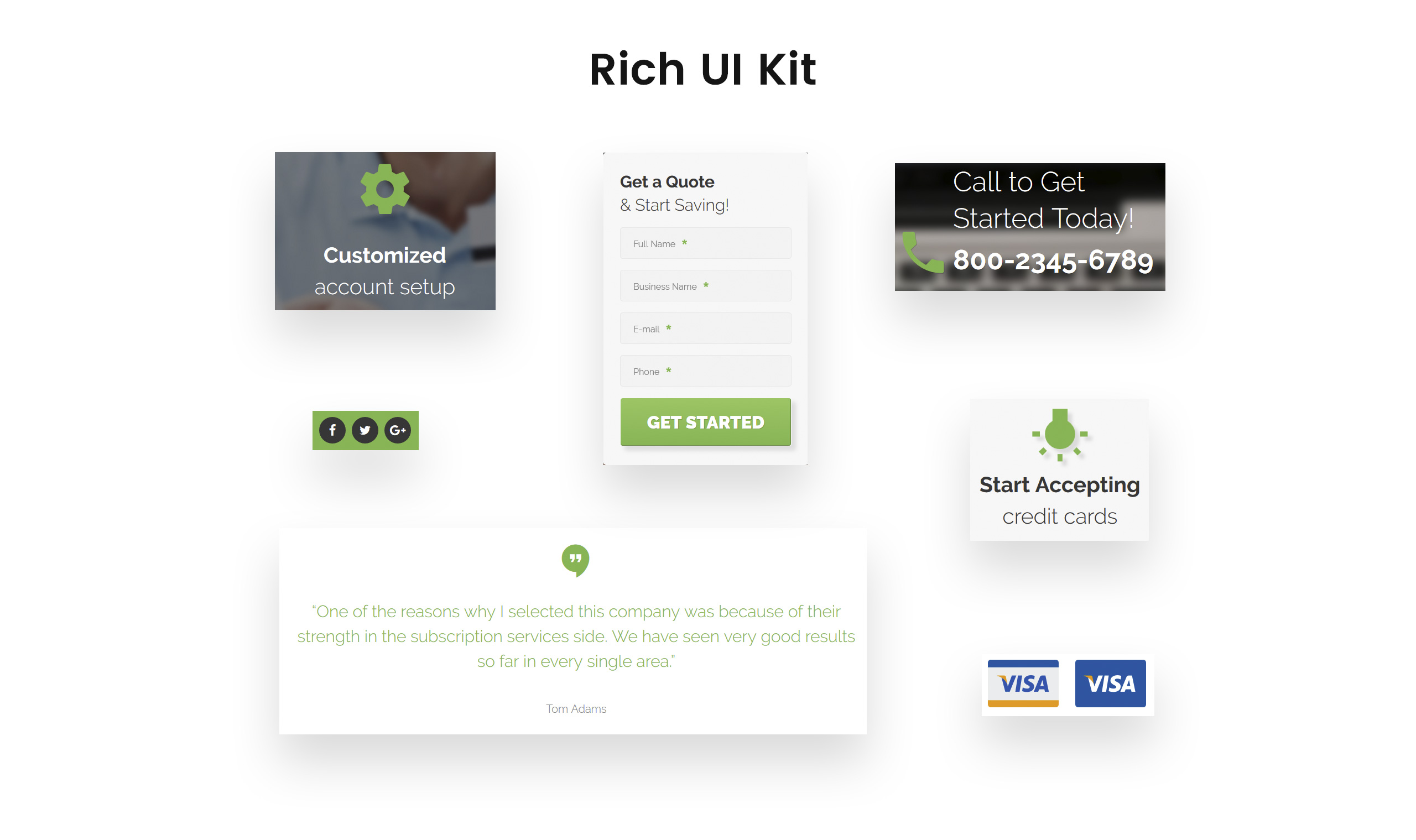 merchant services creative html landing page template