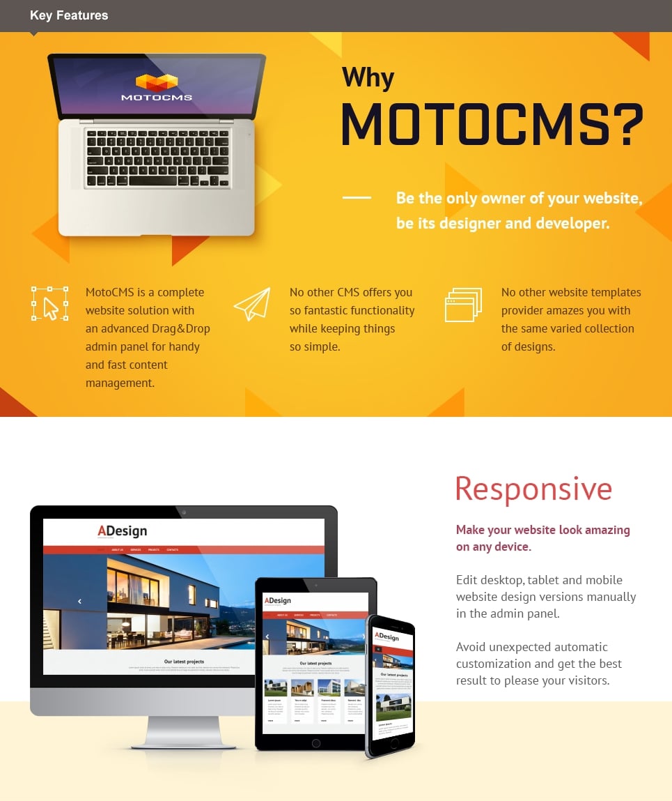 архитектура шаблона moto cms 3