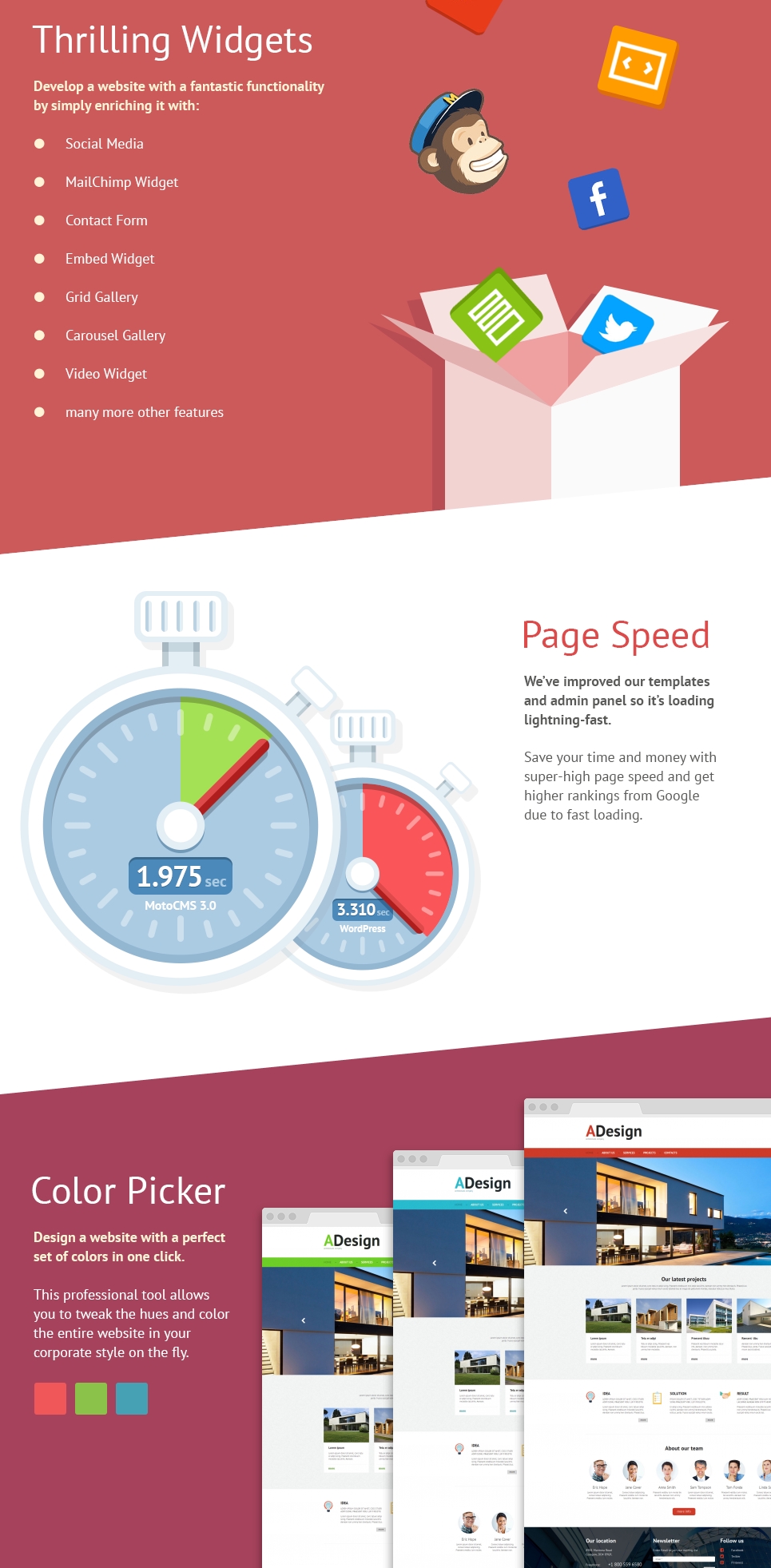 архитектура шаблона moto cms 3