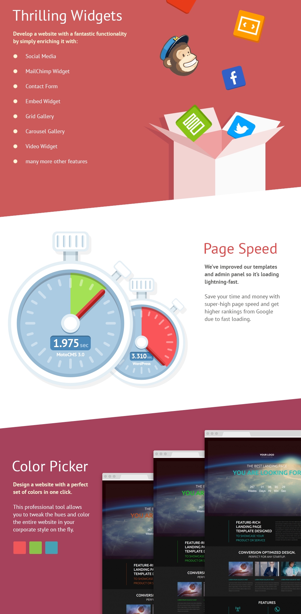 шаблон communications moto cms 3