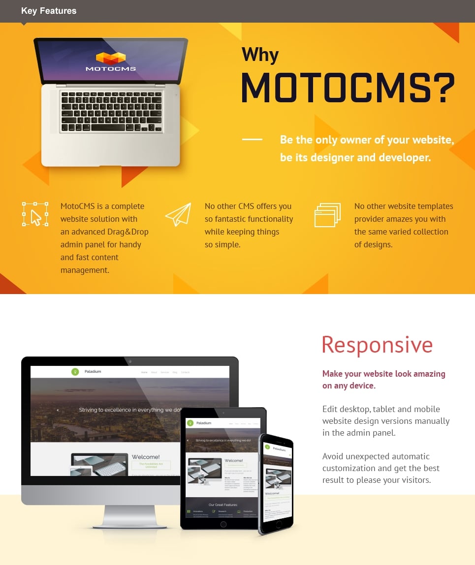 шаблон business &amp; services moto cms 3