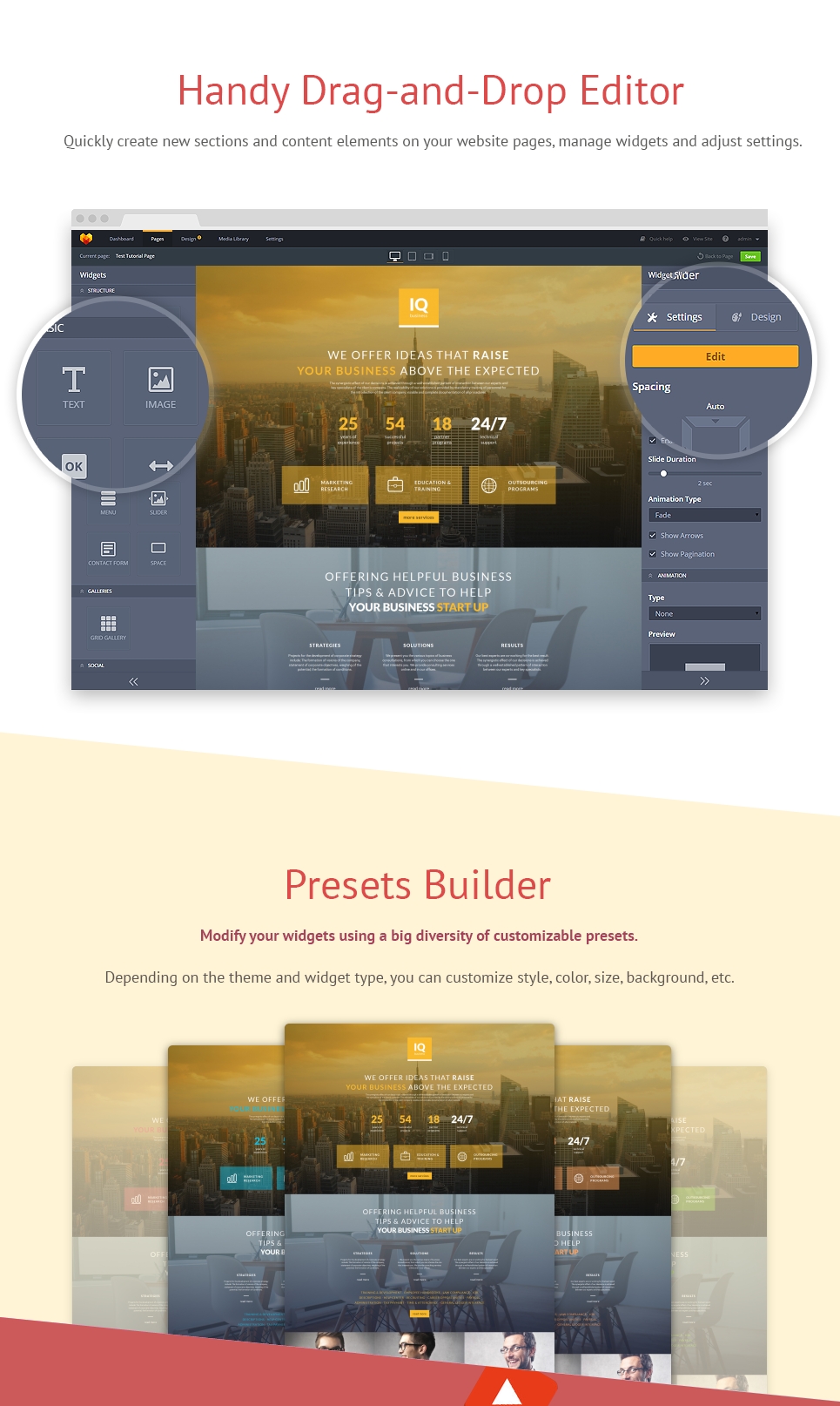 шаблон business &amp; services moto cms 3