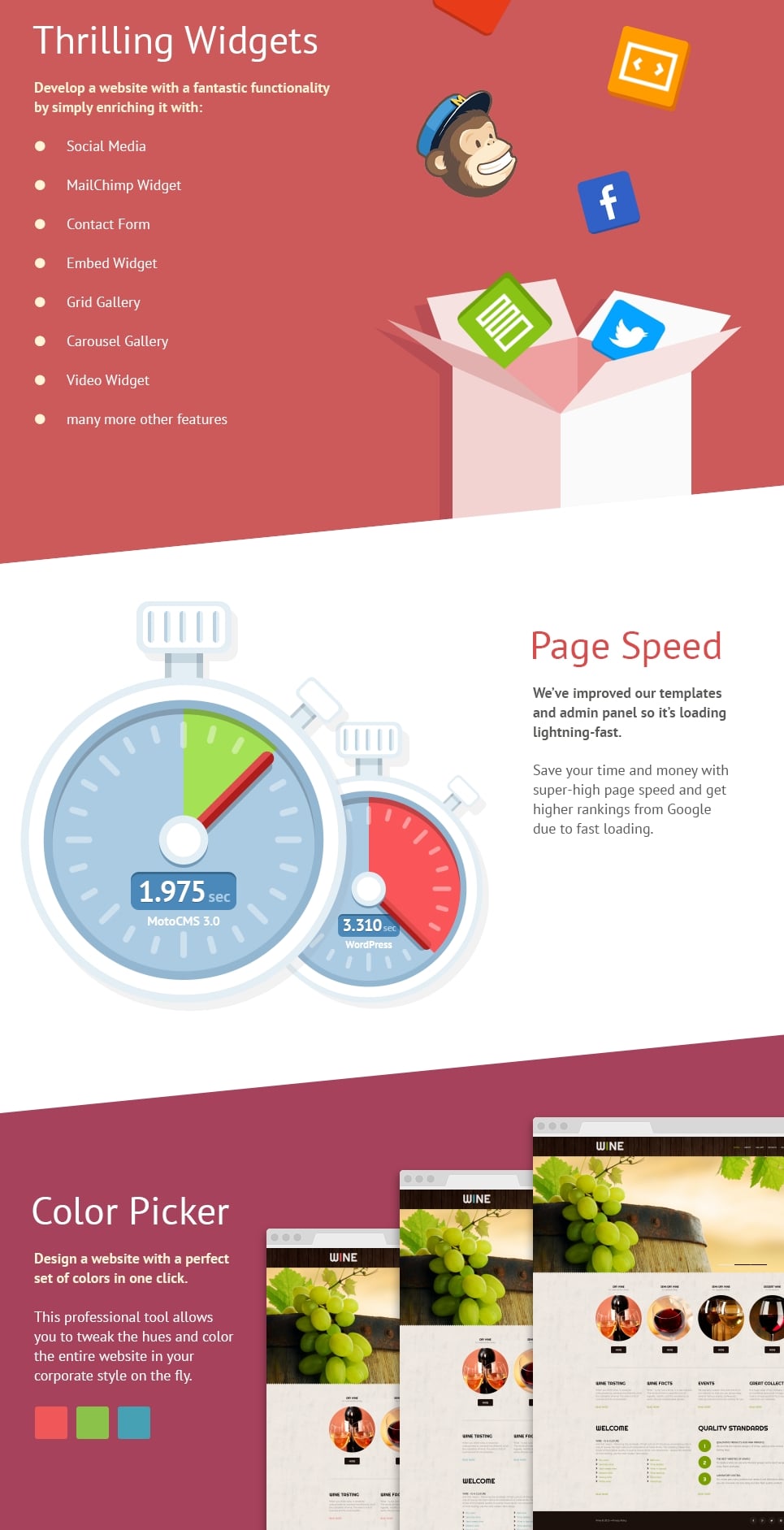 шаблон wine moto cms 3