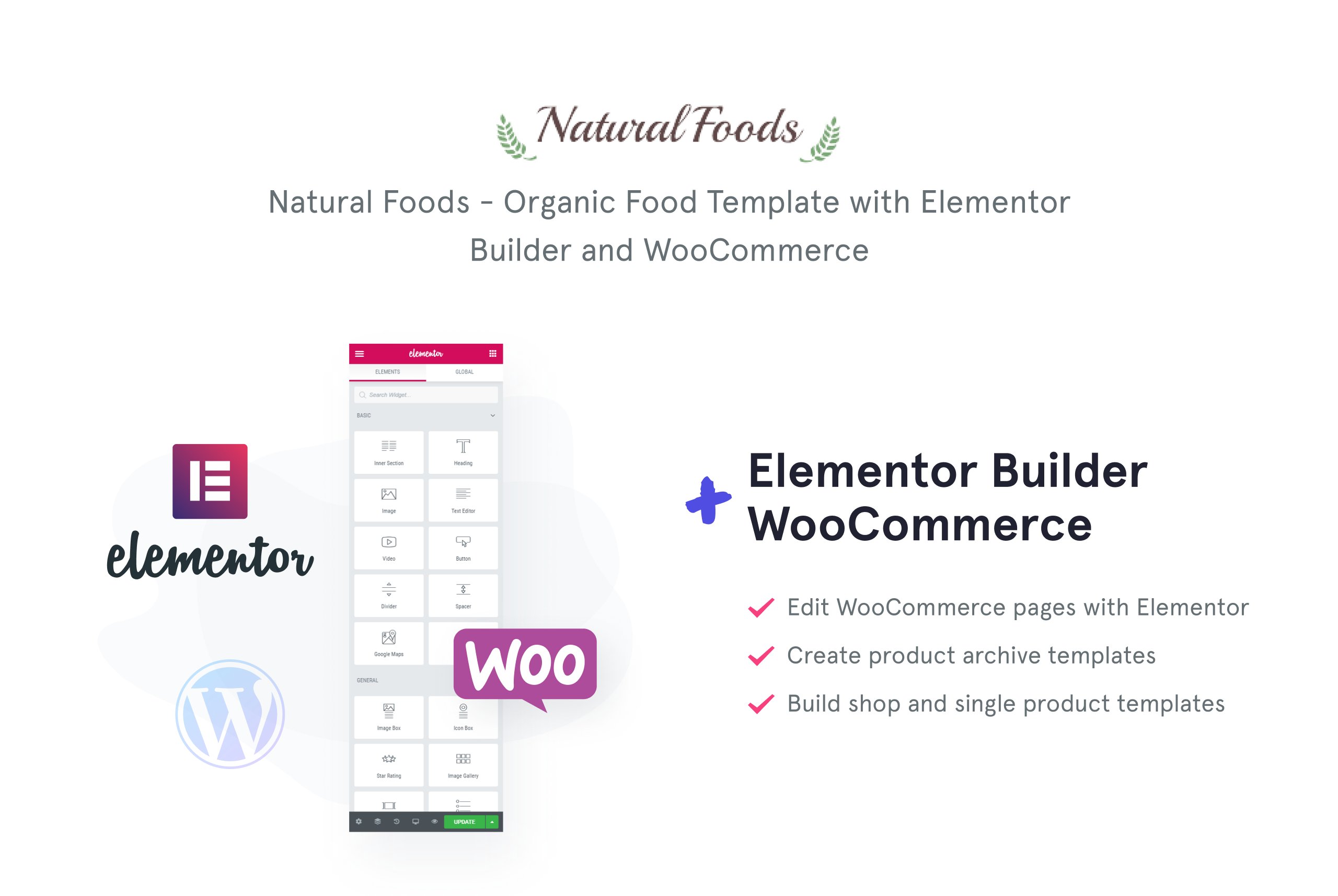 шаблон органической еды для интернет магазинов тема woocommerce