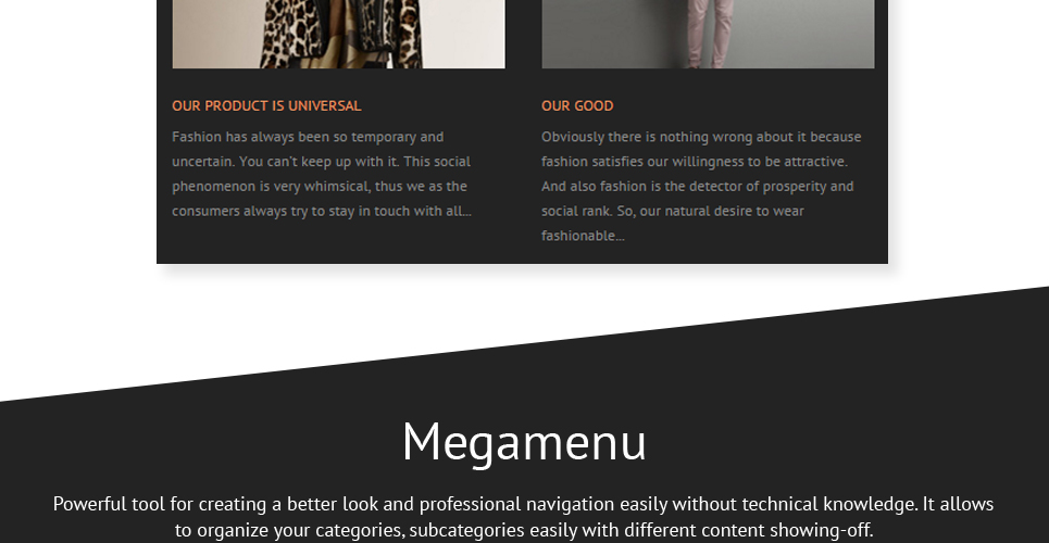 одежда отзывчивая тема magento