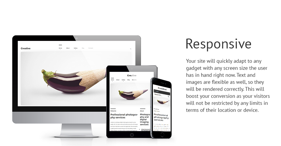 креативная тема wordpress