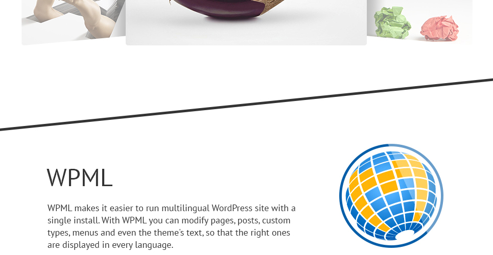 креативная тема wordpress