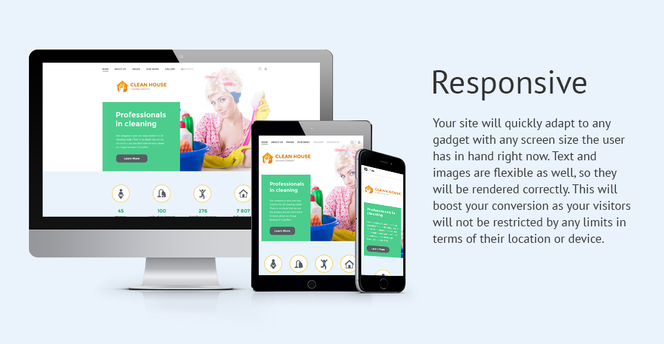 клининговая компания joomla шаблон