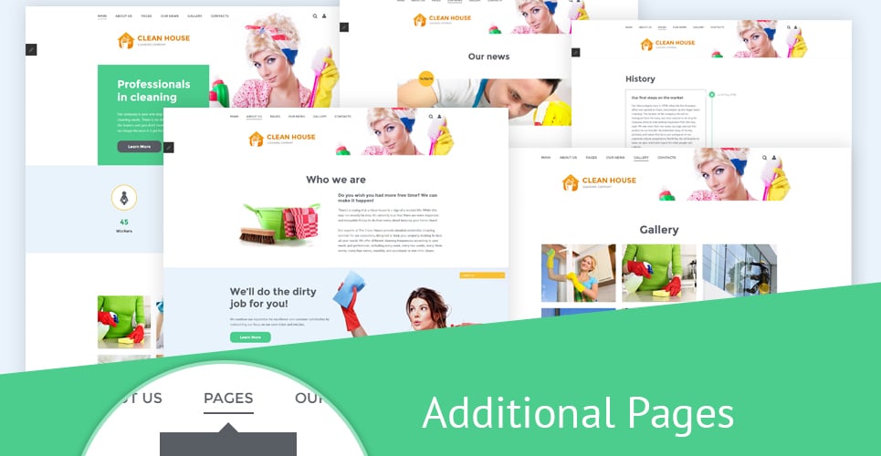 клининговая компания joomla шаблон