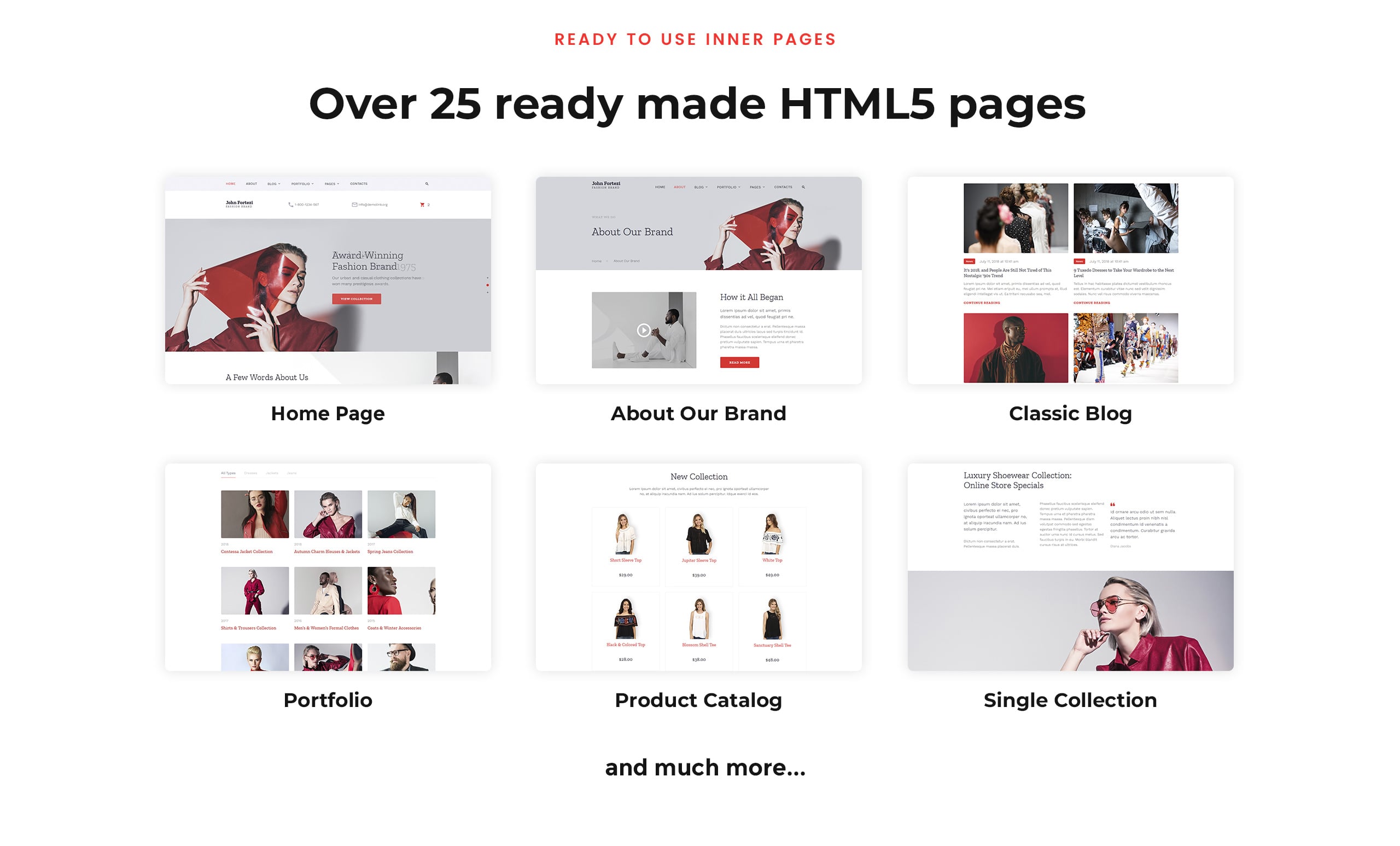 элегантная модная одежда многостраничный html шаблон сайта