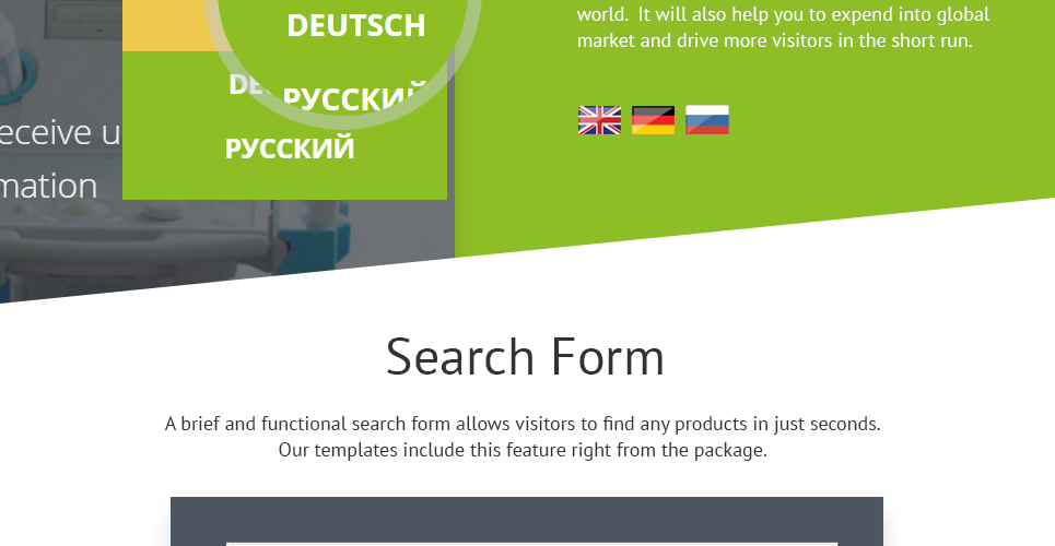 шаблон opencart медицинского оборудования