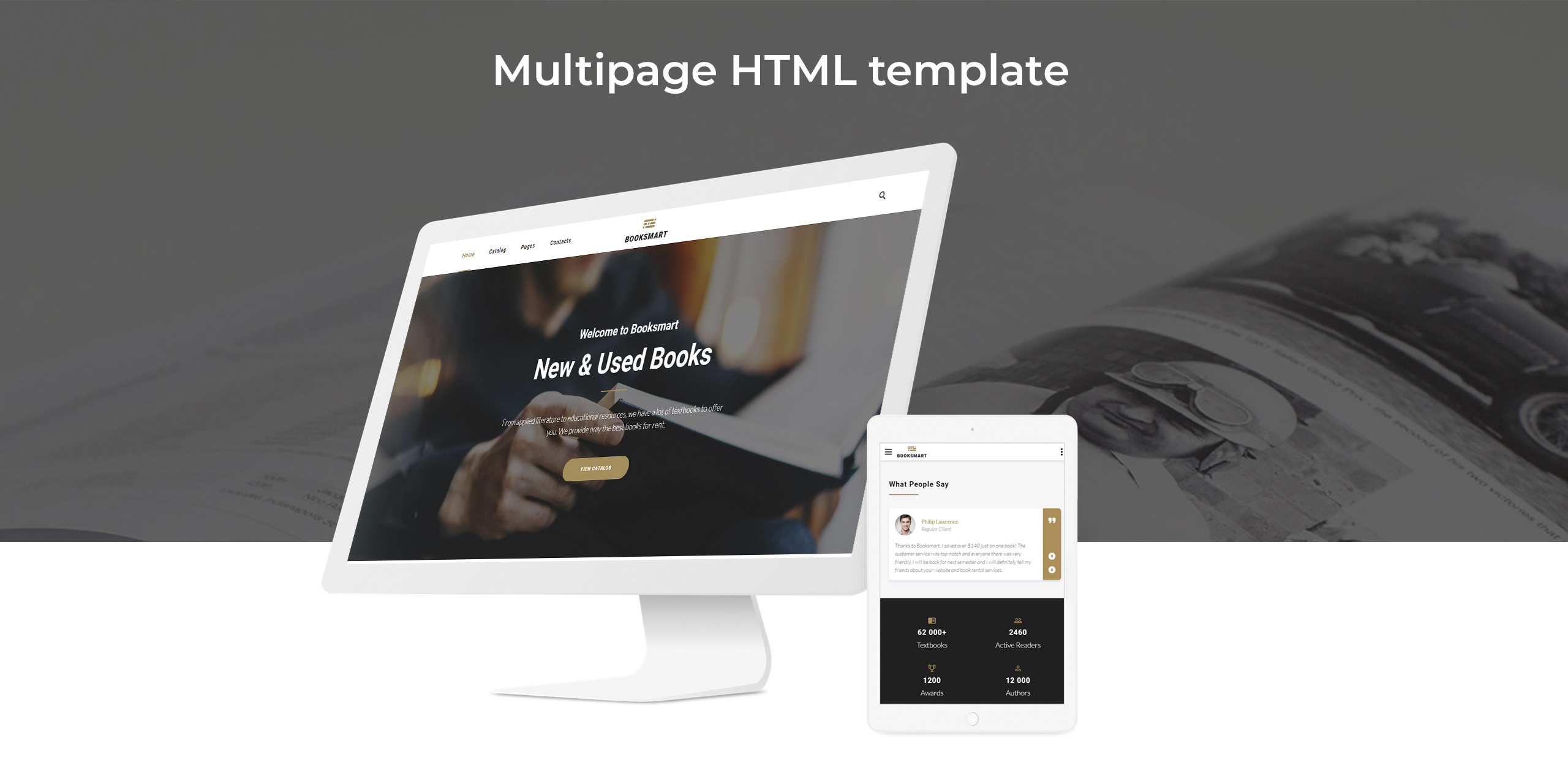 книги в аренду современный многостраничный шаблон сайта html5