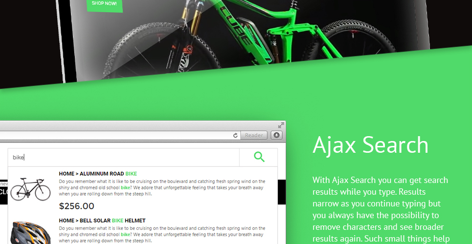 тема bikes prestashop