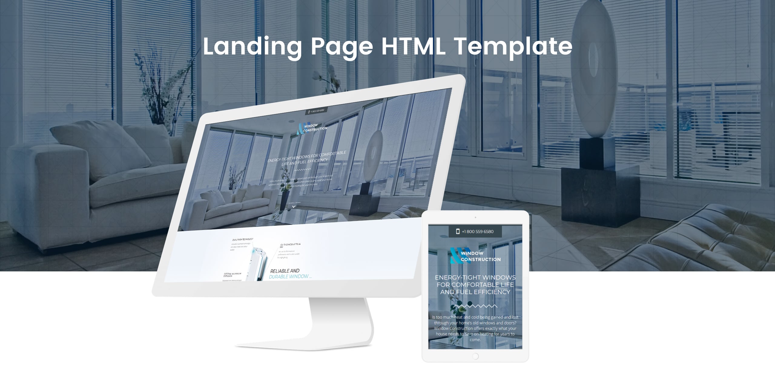 windows &amp; doors html bootstrap шаблон целевой страницы