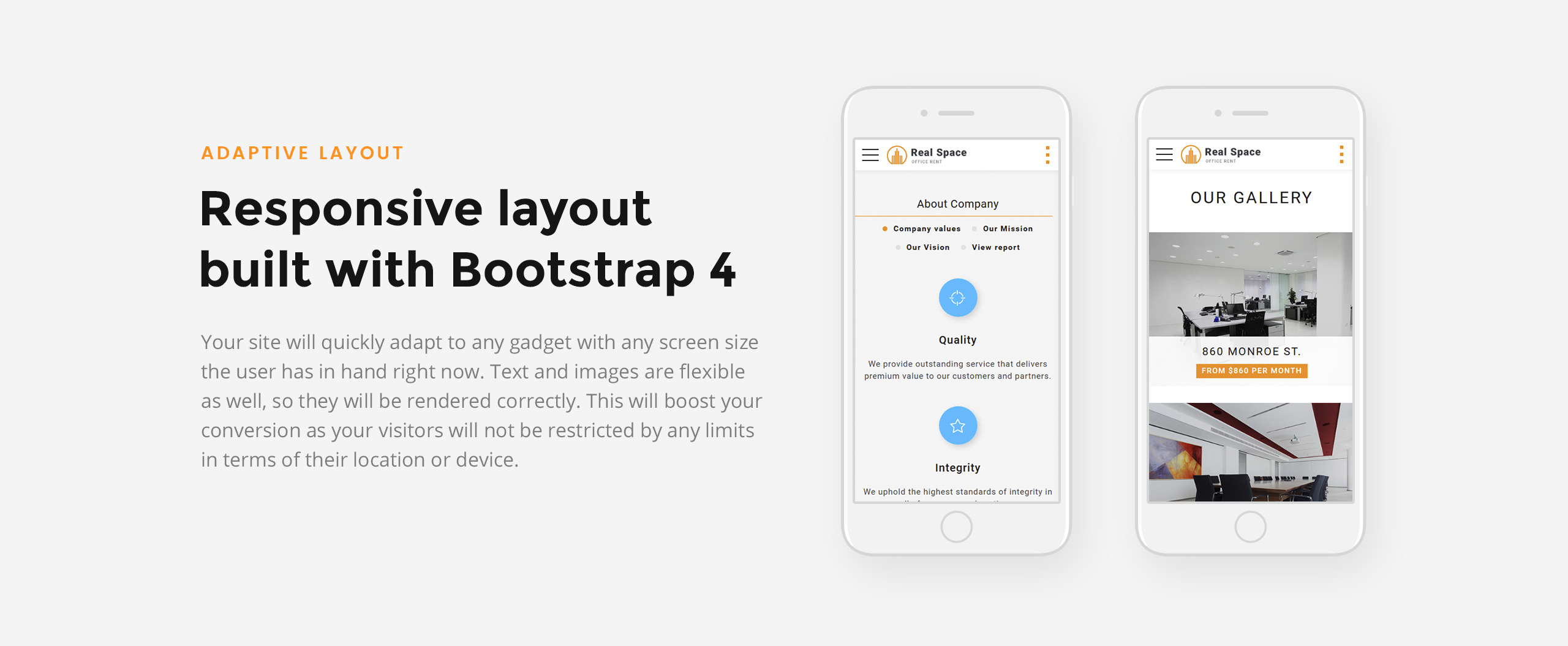 недвижимость современный многостраничный html5 шаблон сайта