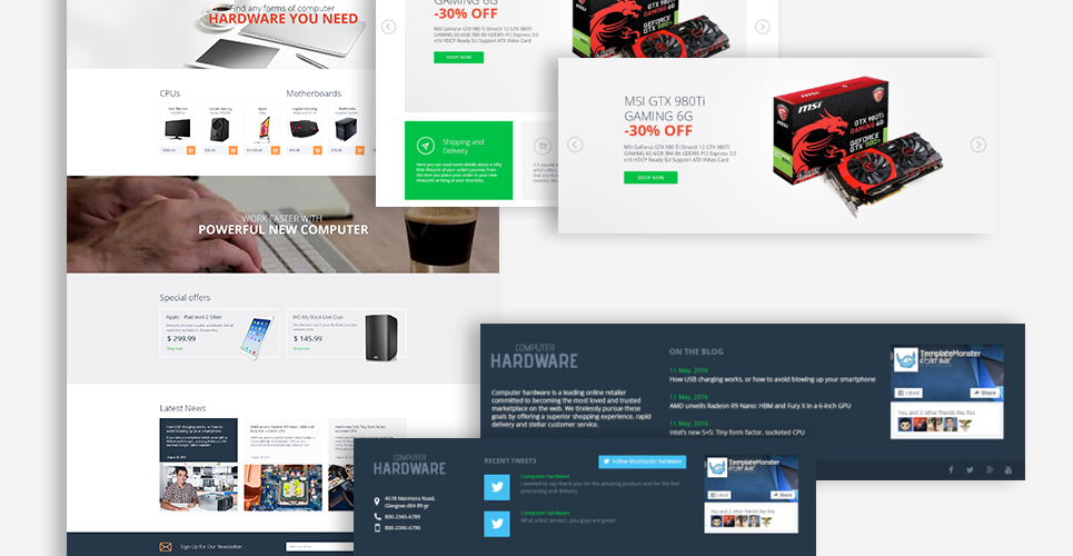 тема prestashop компьютерного оборудования