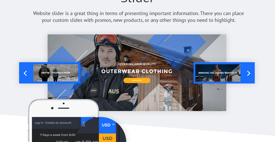 экстремальная тема shopify