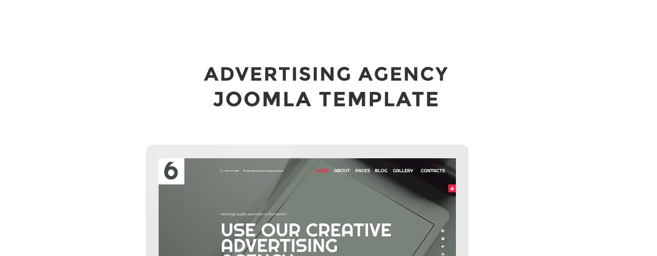 шаблон рекламного агентства joomla