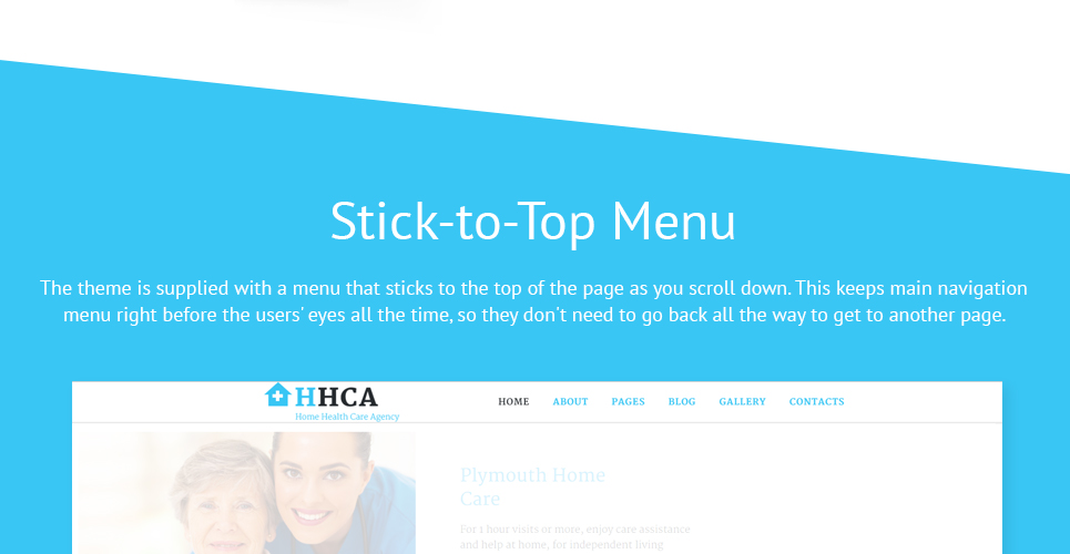 home health care agency joomla шаблон