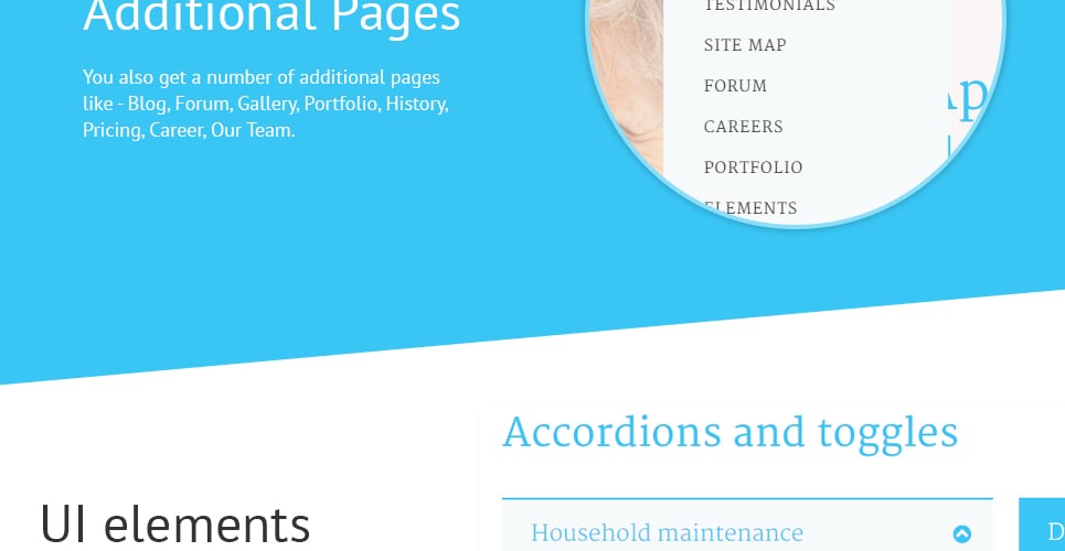 home health care agency joomla шаблон
