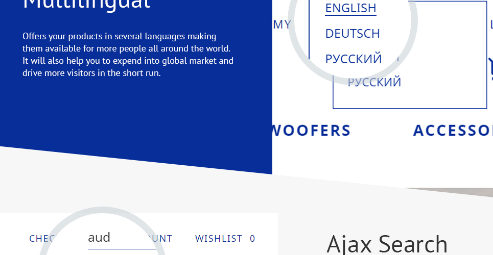 автомобильный аудио видео шаблон opencart