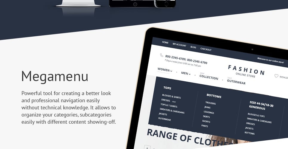 женская одежда magento theme