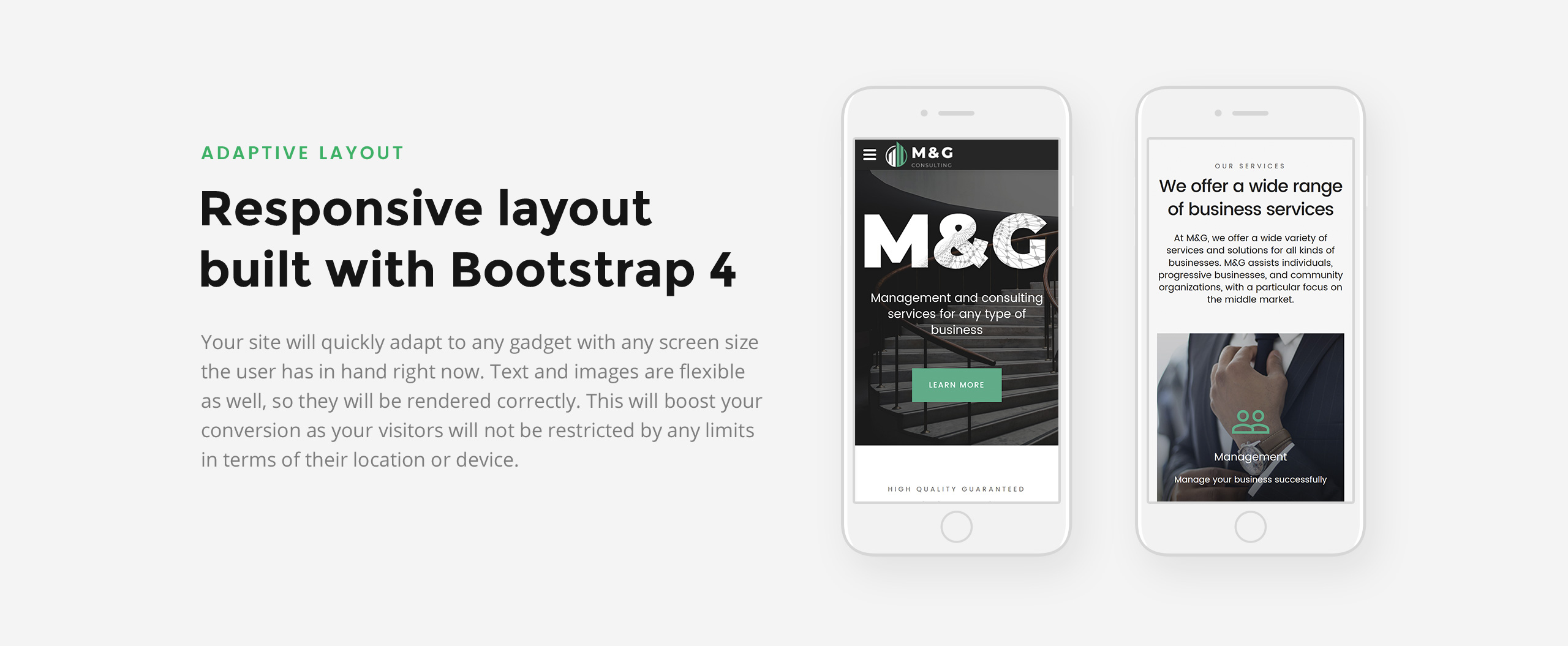консультационный многостраничный шаблон html5 сайта