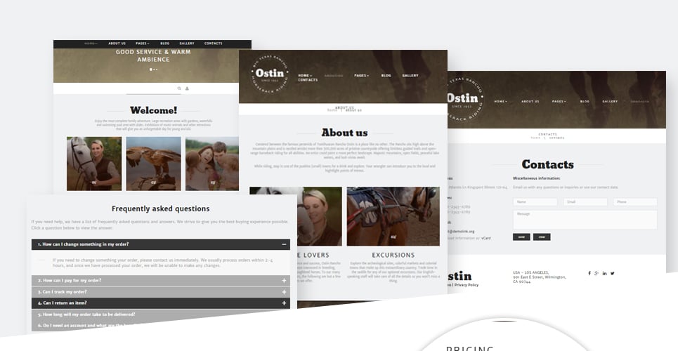 шаблон ostin joomla