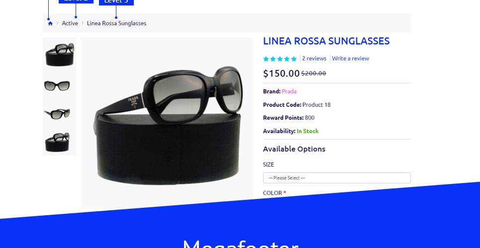 шаблон shine opencart