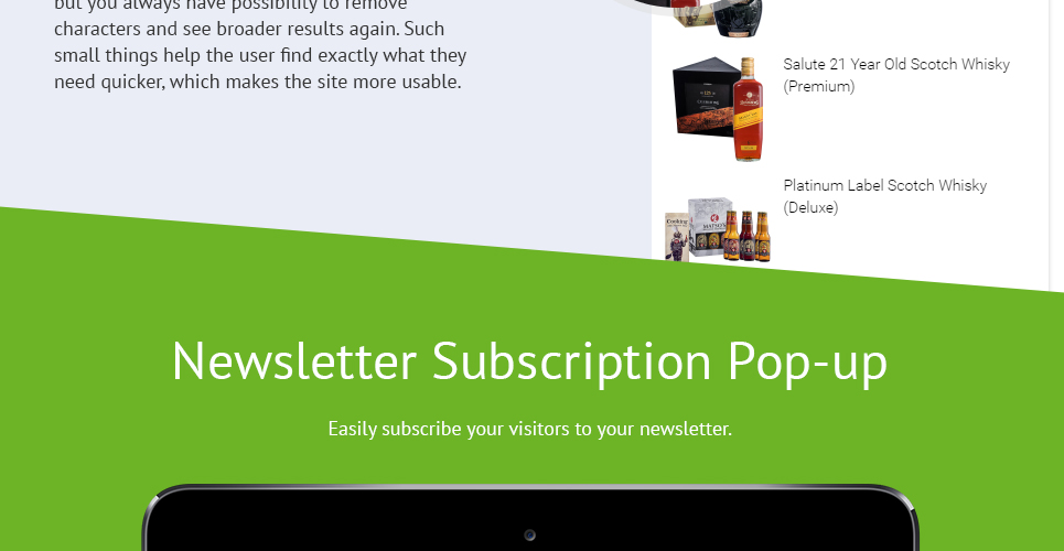 шаблон drinky opencart