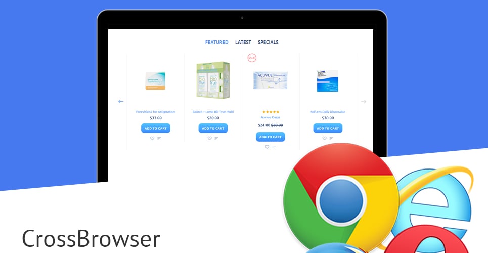 шаблон opencart для контактных линз