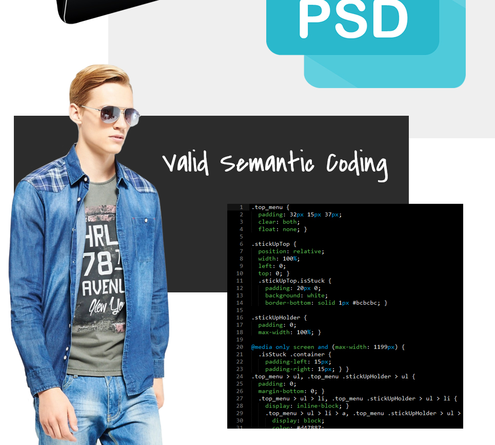 модная одежда prestashop тема